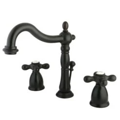Kingston Brass Georgian Oil-Rubbed Bronze 2-handle Widespread Bathroom Sink Faucet With Drain 9 Kingston Brass Georgian Oil-Rubbed Bronze 2-handle Widespread Bathroom Sink Faucet With Drain -Alliee Bath And Faucet Shop 663370265624xl 1800x1800