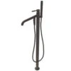 Valspar Kingston Brass Vintage Oil Rubbed Bronze 1-Handle Residential Freestanding Bathtub Faucet With Hand Shower 2 Valspar Kingston Brass Vintage Oil Rubbed Bronze 1-Handle Residential Freestanding Bathtub Faucet With Hand Shower -Alliee Bath And Faucet Shop 663370274411 1800x1800