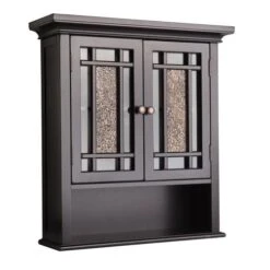 Elegant Home Fashions Windsor 22-in W X 24-in H X 7-in D Dark Espresso Bathroom Wall Cabinet -Alliee Bath And Faucet Shop 674278005328xl 1800x1800