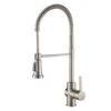 Britt Single Handle Commercial Kitchen Faucet With Dual Function Sprayhead In All-Brite Spot Free Stainless Steel Finish -Alliee Bath And Faucet Shop 67778c506b3b6fd2efe23a8638a95aba 1800x1800