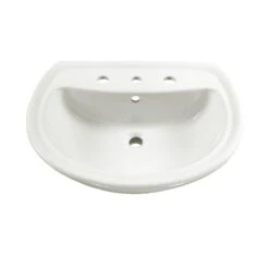 American Standard Cadet 6 In. Pedestal Sink Basin With Center Hole Only In White -Alliee Bath And Faucet Shop 6c6403df2363b4e0508563d72e99e865 1800x1800