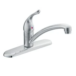 Chateau Low-Arc Single-Handle Standard Kitchen Faucet In Chrome