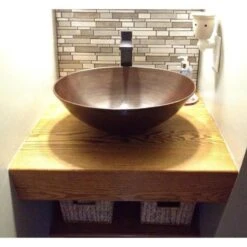 SINKOLOGY Maxwell 18 In. Solid Copper Bathroom Vessel Sink In Aged Copper -Alliee Bath And Faucet Shop 6e5b74cdc52c092777545c244e194b45 1800x1800