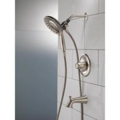 Lahara In2ition 2-in-1 Single-Handle 5-Spray Tub And Shower Faucet In Brushed Nickel 19 Lahara In2ition 2-in-1 Single-Handle 5-Spray Tub And Shower Faucet In Brushed Nickel -Alliee Bath And Faucet Shop 71113907e49788d841baf8967c698264 1800x1800