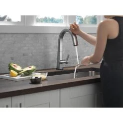 Pivotal Single-Handle Pull-Down Sprayer Kitchen Faucet With Touch2O Technology And MagnaTite Docking In Arctic Stainless -Alliee Bath And Faucet Shop 716dddfceb7a583bdc64286b4a6dd897 1800x1800
