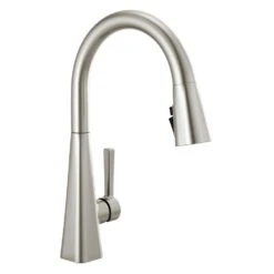 Lenta Single-Handle Pull-Down Sprayer Kitchen Faucet With ShieldSpray Technology SpotShield Stainless -Alliee Bath And Faucet Shop 7193815a917e04ecdbb5d5679460762f 1800x1800