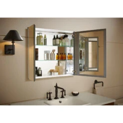 KOHLER 30-in X 26-in Rectangle Recessed Mirrored Medicine Cabinet -Alliee Bath And Faucet Shop 723085300109 08198448 1800x1800