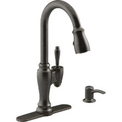 Arsdale Single-Handle Pull-Down Sprayer Kitchen Faucet With Soap/Lotion Dispenser In Vibrant Stainless -Alliee Bath And Faucet Shop 7403b57f27017c0a77f27b8aae6e8ff4 1800x1800