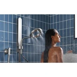 Nebia By Moen 1-Spray 8 In. Dual Shower Head And Handheld Shower Head With Magnetic Dock In Spot Resist Brushed Nickel -Alliee Bath And Faucet Shop 75135da0dee15e4dd8cc41c0853b1a8f 1800x1800