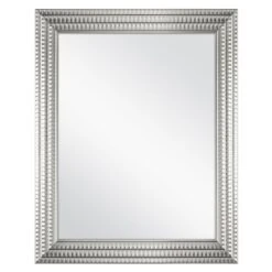 22 In. W X 27 In. H Framed Rectangular Anti-Fog Bathroom Vanity Mirror In Silver