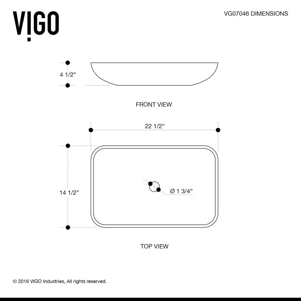 VIGO Glass Vessel Bathroom Sink In Amber Sunset And Linus Faucet Set In Antique Rubbed Bronze 16 VIGO Glass Vessel Bathroom Sink In Amber Sunset And Linus Faucet Set In Antique Rubbed Bronze - Image 14