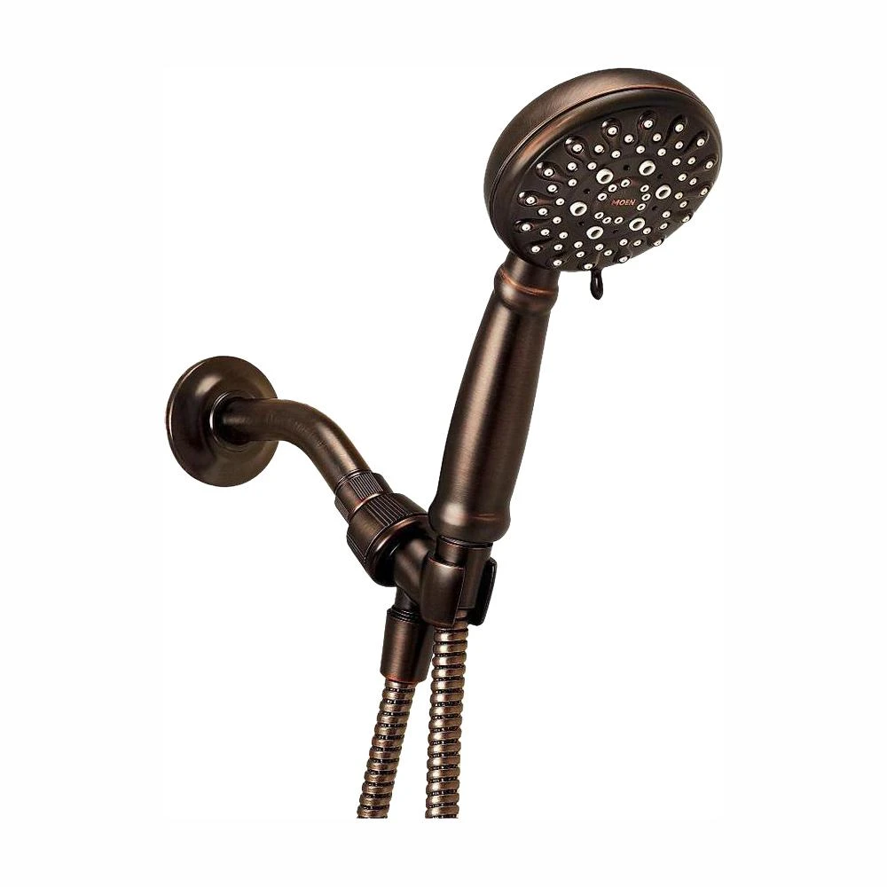 Banbury 5-Spray 4 In. Single Wall Mount Handheld Adjustable Shower Head In Mediterranean Bronze 3 Banbury 5-Spray 4 In. Single Wall Mount Handheld Adjustable Shower Head In Mediterranean Bronze