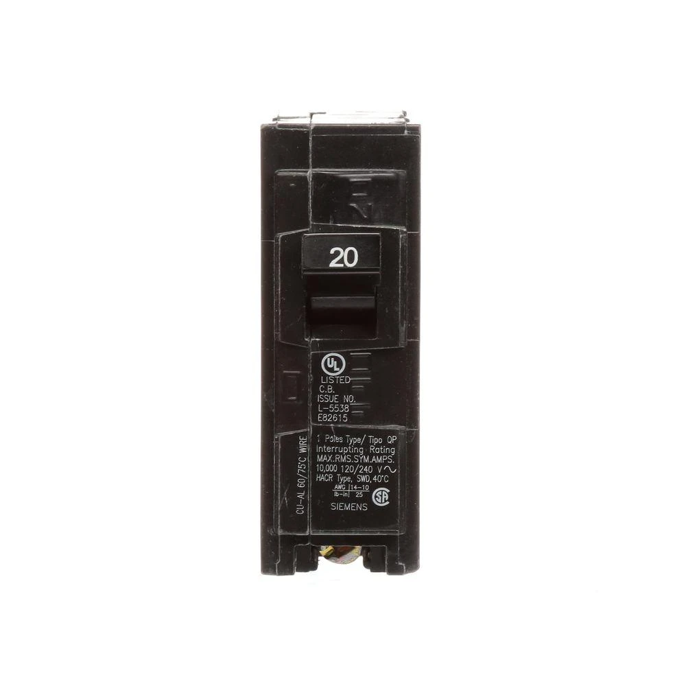 20 Amp Single-Pole Type QP Circuit Breaker 4 20 Amp Single-Pole Type QP Circuit Breaker - Image 2