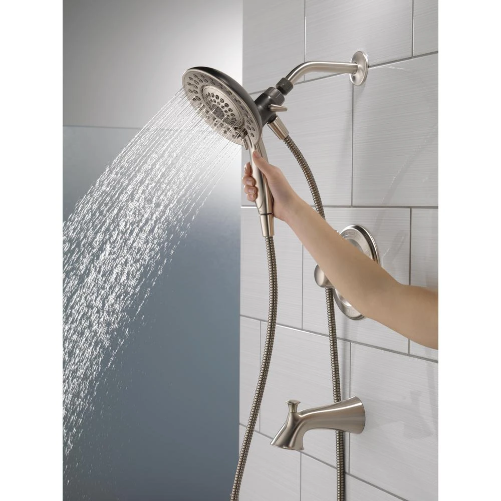 Lahara In2ition 2-in-1 Single-Handle 5-Spray Tub And Shower Faucet In Brushed Nickel 8 Lahara In2ition 2-in-1 Single-Handle 5-Spray Tub And Shower Faucet In Brushed Nickel - Image 6