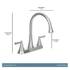 Cantara High-Arc 2-Handle Standard Kitchen Faucet With Side Sprayer In Polished Chrome -Alliee Bath And Faucet Shop 77fdb1a8f301a41f8985d954b7be0529 1800x1800