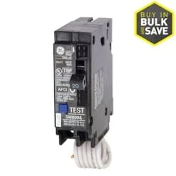 GE Q-Line THQL 20-Amp 1-Pole Combination Arc Fault Circuit Breaker