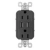 Legrand Radiant Black 15-Amp Decorator Tamper Resistant Residential Usb Outlet -Alliee Bath And Faucet Shop 785007038910 1800x1800