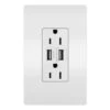 Legrand Radiant White 15-amp Decorator Tamper Resistant With Wall Plate Residential (2-Pack) Usb Outlet -Alliee Bath And Faucet Shop 785007207460 1800x1800