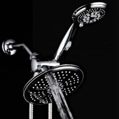 HotelSpa Chrome 38-Spray Rain Dual Shower Head 2.5-GPM (9.5-LPM) -Alliee Bath And Faucet Shop 786696011918 07877422 1800x1800