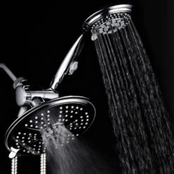 HotelSpa Chrome 38-Spray Rain Dual Shower Head 2.5-GPM (9.5-LPM) -Alliee Bath And Faucet Shop 786696011918 09688276 1800x1800