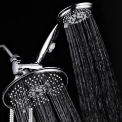 HotelSpa Chrome 38-Spray Rain Dual Shower Head 2.5-GPM (9.5-LPM) -Alliee Bath And Faucet Shop 786696011918 09688277 1800x1800