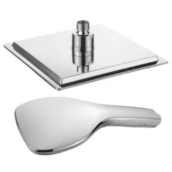 DreamSpa Dream Spa Chrome 4-Spray Rain Dual Shower Head 2.5-GPM (9.5-LPM) -Alliee Bath And Faucet Shop 786696016845 10609030 1800x1800