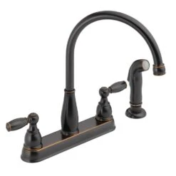 Foundations 2-Handle Standard Kitchen Faucet With Side Sprayer In Chrome -Alliee Bath And Faucet Shop 7961f745a2a20aad9fb9f0ca8918c144 1800x1800