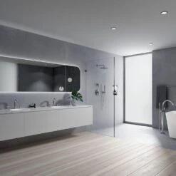 Euphoria 3-Spray 10 In. Single Ceiling Mount Fixed Rain Shower Head In Starlight Chrome -Alliee Bath And Faucet Shop 79f417ea3e9cd455c6f517068626d126 1800x1800