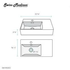 Swiss Madison St. Tropez Vessel Sink In Glossy White -Alliee Bath And Faucet Shop 7a787b7eeeabe8ba05c78c09ed154816 1800x1800