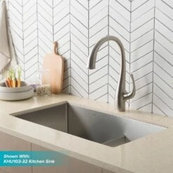 Spot Free Ansel Single-Handle Pull-Down Sprayer Kitchen Faucet In All-Brite Stainless Steel -Alliee Bath And Faucet Shop 7b455c3a5e387e67a055dcfc41b4b1a3 1800x1800