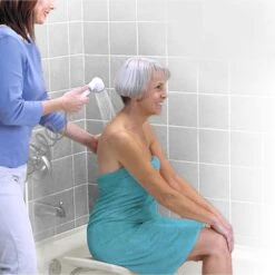 1-Spray 2 In. Single Freestanding Handheld Adjustable Shower Head In White -Alliee Bath And Faucet Shop 7d60549bcf9d1093e4a03472adb72e31 1800x1800