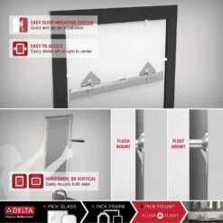 28 In. W X 36 In. H (M1) Framed Rectangular Standard Glass Bathroom Vanity Mirror In Matte White -Alliee Bath And Faucet Shop 7db41ca7cc1c1d2b9cc7b0bcd6e19f0b 2e97b221 5435 4bad 9c9e 3e38ccce018f 1800x1800