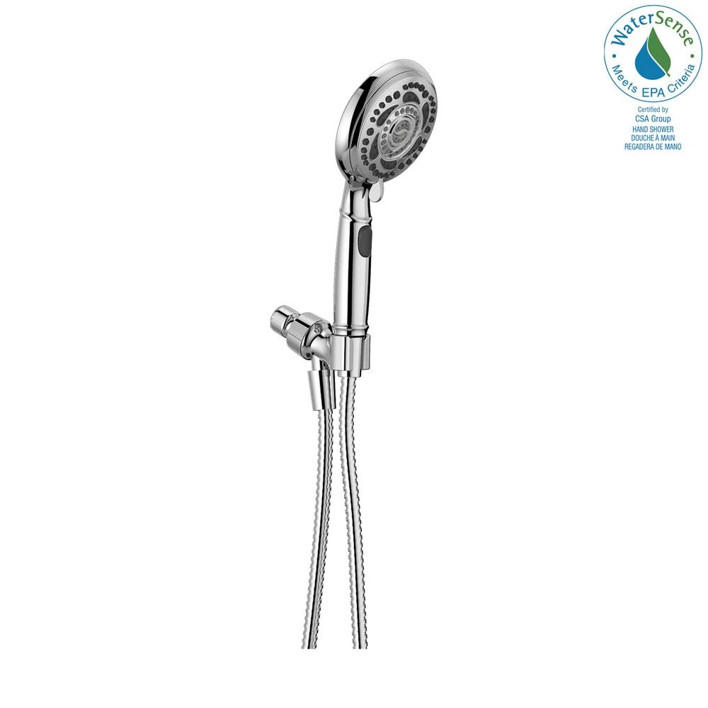 7-Spray 4.8 In. Single Wall Mount Handheld Shower Head In Chrome 12 7-Spray 4.8 In. Single Wall Mount Handheld Shower Head In Chrome - Image 10