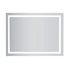 Timeless Home 48 In. H X 36 In. W Single Modern Rectangular Aluminum Lighted LED Mirror In Silver(5000K) -Alliee Bath And Faucet Shop 809e847218a3d1b8a70a86c8f7add9ce 1800x1800