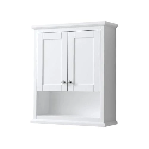 Wyndham Collection Avery 25-in W X 30-in H X 9-in D White Bathroom Wall Cabinet 5 Wyndham Collection Avery 25-in W X 30-in H X 9-in D White Bathroom Wall Cabinet - Image 3