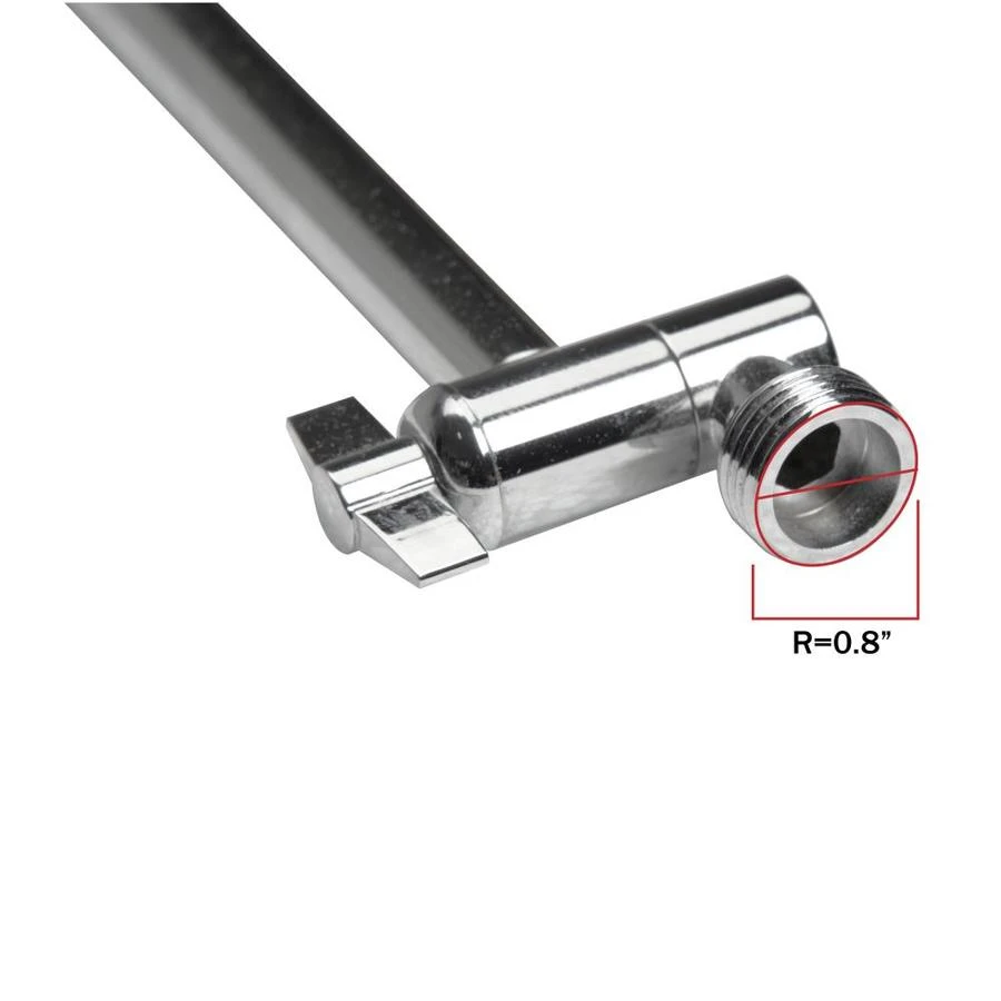 AKDY 12.5-in Chrom Bathtub/Shower Shower Arm 4 AKDY 12.5-in Chrom Bathtub/Shower Shower Arm - Image 2