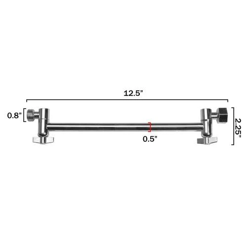 AKDY 12.5-in Chrom Bathtub/Shower Shower Arm 5 AKDY 12.5-in Chrom Bathtub/Shower Shower Arm - Image 3