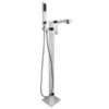 Valspar AKDY 34.85-in Chrome 2-Handle Residential Freestanding Bathtub Faucet With Hand Shower 2 Valspar AKDY 34.85-in Chrome 2-Handle Residential Freestanding Bathtub Faucet With Hand Shower -Alliee Bath And Faucet Shop 810764024422 1800x1800