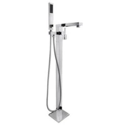 Valspar AKDY 34.85-in Chrome 2-Handle Residential Freestanding Bathtub Faucet With Hand Shower