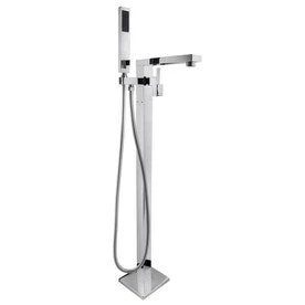 Valspar AKDY 34.85-in Chrome 2-Handle Residential Freestanding Bathtub Faucet With Hand Shower 3 Valspar AKDY 34.85-in Chrome 2-Handle Residential Freestanding Bathtub Faucet With Hand Shower