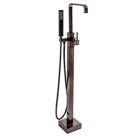 Valspar AKDY 42.5-in Antique Bronze 1-Handle Residential Freestanding Bathtub Faucet With Hand Shower 3 Valspar AKDY 42.5-in Antique Bronze 1-Handle Residential Freestanding Bathtub Faucet With Hand Shower