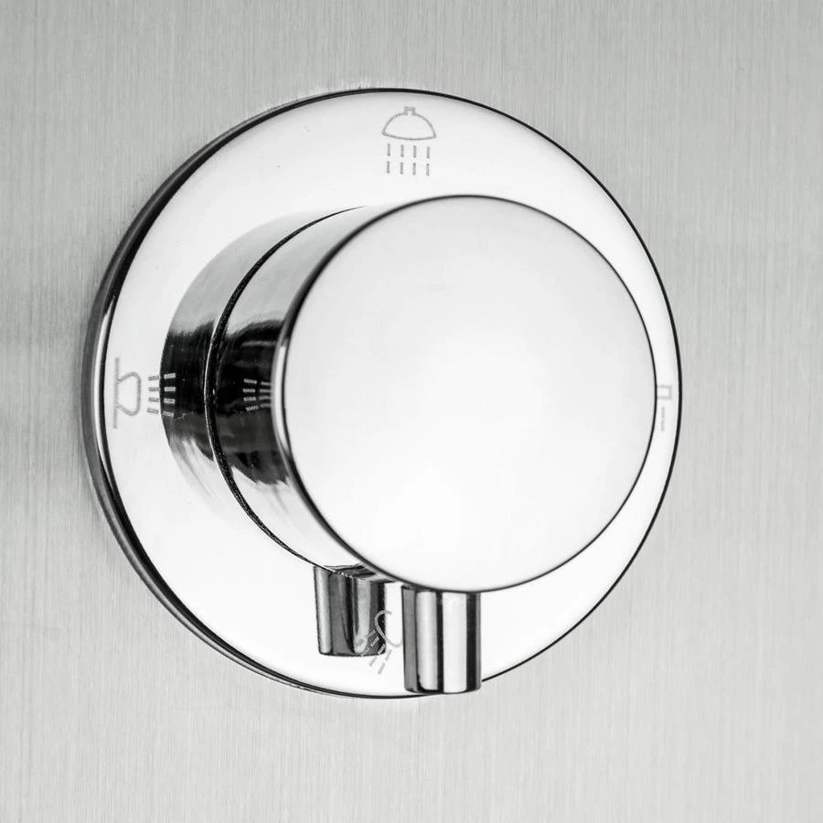 AKDY 39-in Stainless Steel 2-Spray Shower Panel System (Valve Included) 11 AKDY 39-in Stainless Steel 2-Spray Shower Panel System (Valve Included) - Image 9