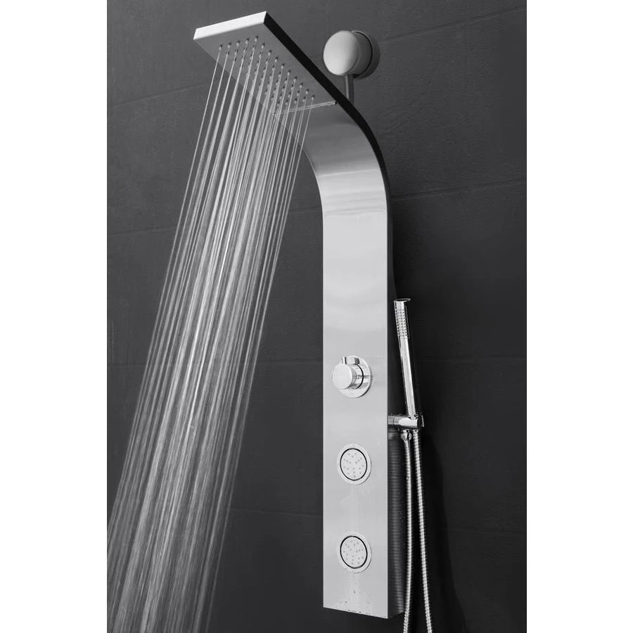 AKDY 39-in Stainless Steel 2-Spray Shower Panel System (Valve Included) 4 AKDY 39-in Stainless Steel 2-Spray Shower Panel System (Valve Included) - Image 2