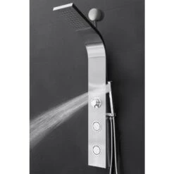 AKDY 39-in Stainless Steel 2-Spray Shower Panel System (Valve Included) 17 AKDY 39-in Stainless Steel 2-Spray Shower Panel System (Valve Included) -Alliee Bath And Faucet Shop 810764025344 10486264 1800x1800