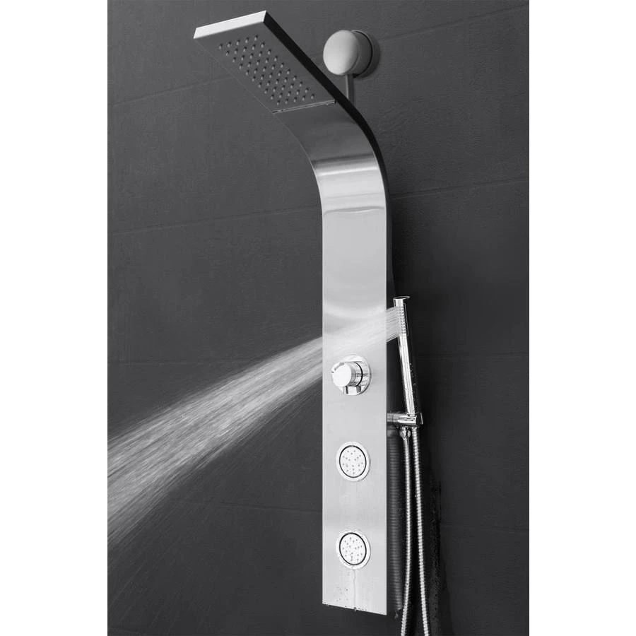 AKDY 39-in Stainless Steel 2-Spray Shower Panel System (Valve Included) 6 AKDY 39-in Stainless Steel 2-Spray Shower Panel System (Valve Included) - Image 4