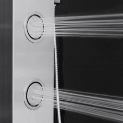 AKDY 39-in Stainless Steel 2-Spray Shower Panel System (Valve Included) 20 AKDY 39-in Stainless Steel 2-Spray Shower Panel System (Valve Included) -Alliee Bath And Faucet Shop 810764025344 10486267 1800x1800