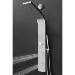 AKDY 39-in Stainless Steel 2-Spray Shower Panel System (Valve Included) 25 AKDY 39-in Stainless Steel 2-Spray Shower Panel System (Valve Included) -Alliee Bath And Faucet Shop 810764025344xl 1800x1800