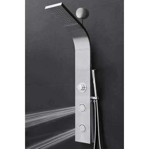 AKDY 39-in Stainless Steel 2-Spray Shower Panel System (Valve Included) 14 AKDY 39-in Stainless Steel 2-Spray Shower Panel System (Valve Included) - Image 12