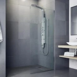 VIGO Mateo Stainless Steel 6-Spray Shower Panel System (Valve Included) -Alliee Bath And Faucet Shop 816686013247 01519127 1800x1800