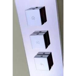 ANZZI Lann Series Polished Chrome 3-Spray Shower Panel System (Valve Included) -Alliee Bath And Faucet Shop 848308073100 09049010 1800x1800
